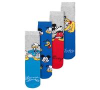 Disney Mickey Mouse, Donald Duck & Pluto Socks for Boys - Children's Trainers Children's Socks (Pack of 4)