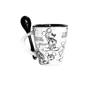 Disney Mickey Mouse Drawing Sketch 11oz Mug With Spoon