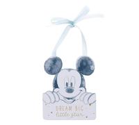 Disney Mickey Mouse Dream Big Little Star MDF Hanging Decoration Blue