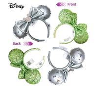 Disney Mickey Mouse Ear Headband Silver 100th Anniversary Minnie Hair Hoop Birthday Gift Adult/Child Cosplay Accessories green