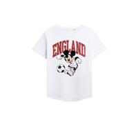 Disney Mickey Mouse England Football Fashion T Shirt, White White