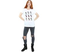 Disney Mickey Mouse Evolution Cotton Boyfriend T-Shirt In White White