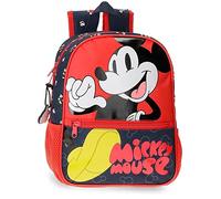 Disney Mickey Mouse Fashion Preschool Backpack Adaptable to Cart Multicoloured 23 x 28 x 10 cm Microfibre 6.44L, Multicoloured, Preschool Backpack Adaptable to Cart