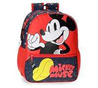 Disney Mickey Mouse Fashion School Backpack Multicoloured 27 x 33 x 11 cm Microfibre 9.8L, Multicoloured, School Backpack