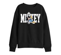 Disney Mickey Mouse Football Kick Kids Sweatshirt, Black, 7-8Y