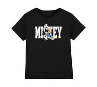 Disney Mickey Mouse Football Kick Kids T Shirt, Black, 5-6Y