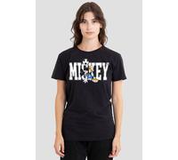 Disney Mickey Mouse Football Kick T-Shirt, Black Black
