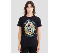 Disney Mickey Mouse Friends Eggcellent Together At Easter T-Shirt, Black Black