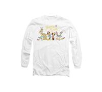 Disney Mickey Mouse Friends Happy Easter With Bunny Hats Long Sleeve T-Shirt, White | Size: Medium Disney White M
