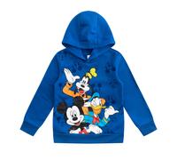 Disney Mickey Mouse, Goofy and Donald Duck Boys Pullover Hoodie for Toddler, Little and Big Kids Blue