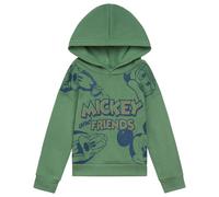 Disney Mickey Mouse Goofy Donald Duck Big Boys Fleece Pullover Hoodie Army Green 10-12
