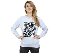 Disney Mickey Mouse Grid Sweatshirt In Grey Grey M