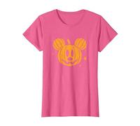 Disney Mickey Mouse Halloween Jack-o’-Lantern Distressed T-Shirt, Women, Pink Heather, XX-Large