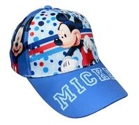 Disney Mickey Mouse Hat with Visor for Children Adjustable Summer Cap 51 cm UV Protection, sky blue, 51-52