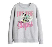 Disney Mickey Mouse Hit The Slopes Kids Sweatshirt, Athletic Heather, 5-6