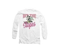 Disney Mickey Mouse Hit The Slopes Long Sleeve T-Shirt, White White