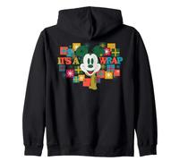 Disney Mickey Mouse Holiday Presents It's a Wrap Christmas Zip Hoodie