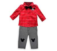Disney Mickey Mouse Holiday Shirt and Pant Set for Baby, Size 6-9 Months