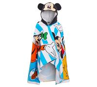 Disney Mickey Mouse Hooded Towel 100% Cotton Kids Dress Up Mickey Poncho Beach Bath Towel Swimming Wrap
