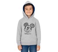 Disney Mickey Mouse Hoodie for Boys - Children's Hoodie Pullover with Hood Sweatshirt Grey