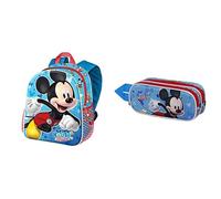 Disney Mickey Mouse House Basic Backpack + Double 3D Pencil Case
