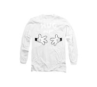 Disney Mickey Mouse Hug Me Valentine's Day Long Sleeve T-Shirt, White | Size: Small Disney White S