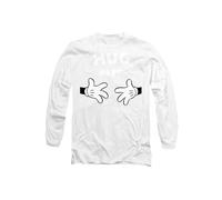 Disney Mickey Mouse Hug Me Valentine's Day Long Sleeve T-Shirt, White White