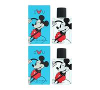 Disney Mickey Mouse I Love U Eau De Parfum 50ml Spray x 2