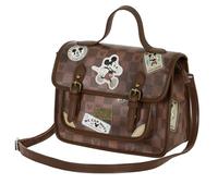 Disney Mickey Mouse Journey-Satchel Shoulder Bag-Backpack, Brown, 27 x 20 cm