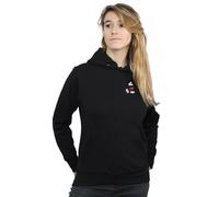 Disney Women's Mickey Mouse Kickin Retro Chest Hoodie in Black | Size: Medium Disney Black M