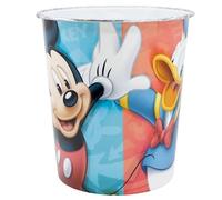 Disney Mickey Mouse Kids Waste Bin - Eco-Friendly 5L Dustbin for Kid’s Playroom, Bedroom or Study Desk, Fun & Durable Children's Room Décor, Teaches Recycling & Responsibility