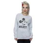 Disney Mickey Mouse Laces Sweatshirt In Grey Grey M