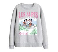 Disney Mickey Mouse Les Alpes Kids Sweatshirt, Athletic Heather, 9-11