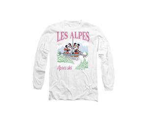 Disney Mickey Mouse Les Alpes Long Sleeve T-Shirt, White White L