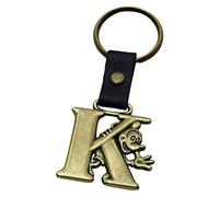 Disney Mickey Mouse Letter K Brass Keyring