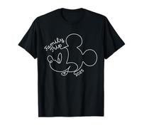 Disney Mickey Mouse Line Drawing Family Trip Vacation 2025 T-Shirt