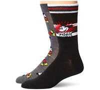 Disney Mickey Mouse Men's 2 Pack Crew Socks