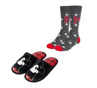 Disney Mickey Mouse Men's Slippers and Socks, Gift Shoes Home, Sizes EU 38 to 45