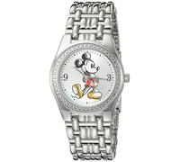 Disney Mickey Mouse Men's W002508 Mickey Mouse Silver-Tone Watch