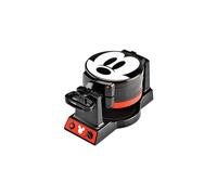 Disney Mickey Mouse MIC-62 Double Flip Waffle Maker, 8"D x 14"W x 8"H, Black, Red