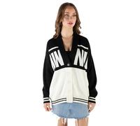Disney Mickey Mouse Minnie Mouse Adult Oversized Cardigan Sweater Sizes X-Small - 2XL, White / Black, Minnie Mouse, L