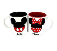 Disney Mickey Mouse Minnie Mouse His Hers 2-Pack 11oz Mugs