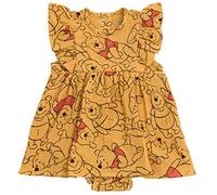 Disney Mickey Mouse Minnie Mouse Kids Hawaiian Shirt and Shorts Sizes 2T to 14-16 Years, dress orange winnie the pooh, 12 Months