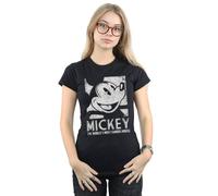 Disney Mickey Mouse Most Famous Cotton T-Shirt In Black Black S