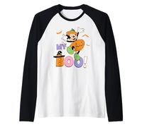 Disney Mickey Mouse My Boo! Cute Halloween Matching Couples Raglan Baseball Tee