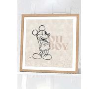 Disney Mickey Mouse 'Oh Boy' Framed Print Pink