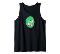 Disney Mickey Mouse Oh Boy It's Christmas Holiday Sticker Tank Top