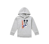 Disney Mickey Mouse Oh Boy Youth Kids Pull-Over Hoodie, Athletic Heather in Grey | Size: 9-11 Years Disney Grey 9-11 Years