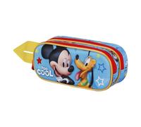 Disney Mickey Mouse Pal-3D Double Pencil Case, Blue, 22 x 9.5 cm