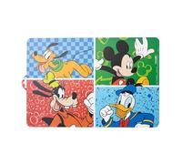 Disney Mickey Mouse Placemat for Kids - Cartoon Dining Table Mat - Reusable Easy Clean Food Placemat Table Protector for Home, School & Travel